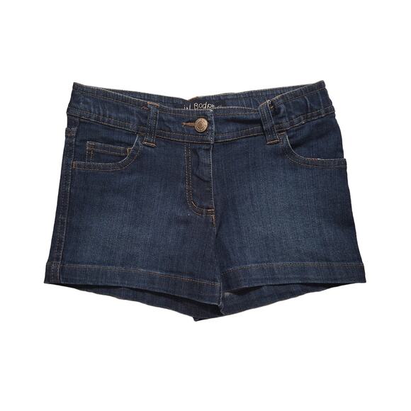 Mini Boden heart patch pocket stretch denim shorts - Picture 1 of 12